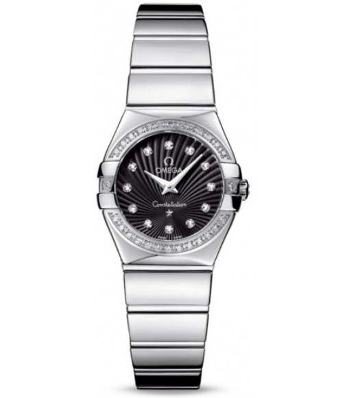 Omega Constellation Polished Quarz Mini Watch Replica 123.15.24.60.51.002