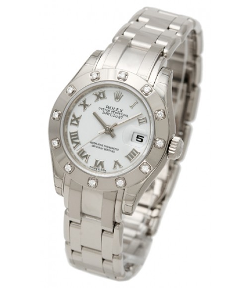 Rolex Lady-Datejust Pearlmaster Watch Replica 80319-1