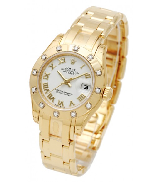 Rolex Lady-Datejust Pearlmaster Watch Replica 80318-2