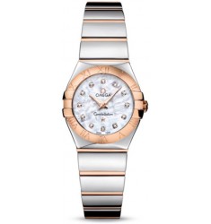 Omega Constellation Polished Quarz Mini Watch Replica 123.20.24.60.55.003