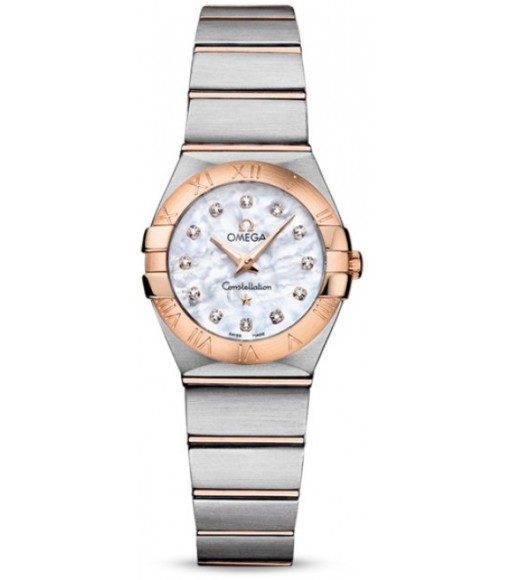 Omega Constellation Brushed Quarz Mini Watch Replica 123.20.24.60.55.001