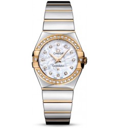 Omega Constellation Polished Quarz Small Watch Replica 123.25.27.60.55.008