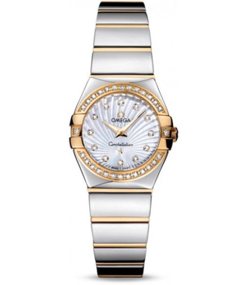 Omega Constellation Polished Quarz Mini Watch Replica 123.25.24.60.55.008