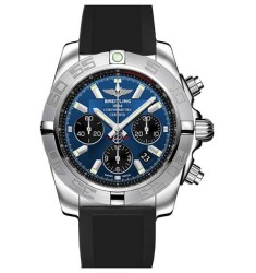 Breitling Chronomat 44 Black Diver Pro Rubber Strap Watch Replica AB011011/C789-131S