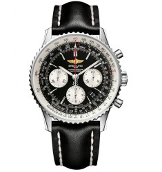 Breitling Navitimer 01 Black Mens Chronograph Watch Replica AB012012/BB01/435X