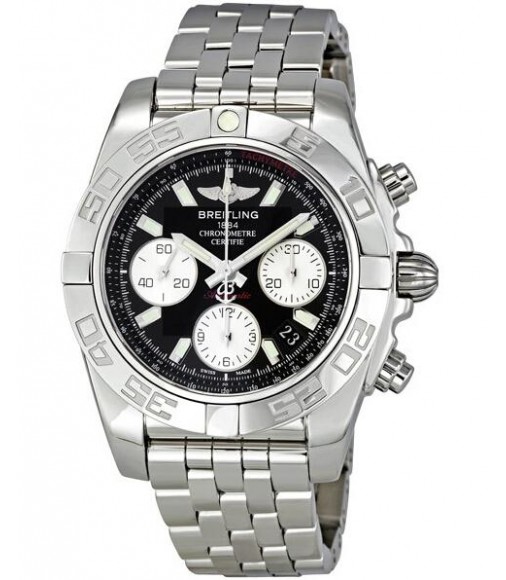 Breitling Chronomat 41 Automatic Black Dial Watch Replica AB014012/BA52