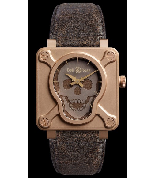 Replica Bell & Ross BR 01 SKULL BRONZE