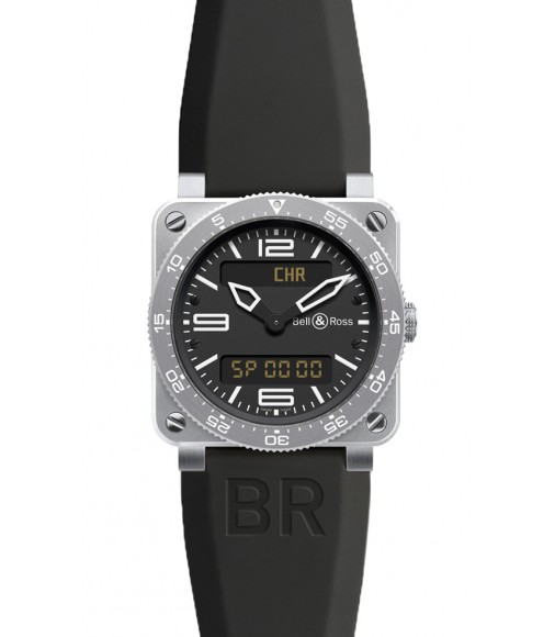 Bell & Ross Type Aviation Quartz 42mm Mens Watch Replica BR 03 TYPE AVIATION STEEL