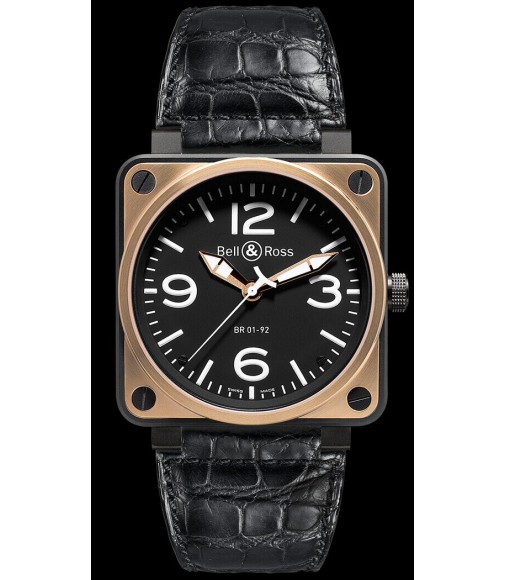 Replica Bell & Ross BR 01-92 ROSE GOLD & CARBON