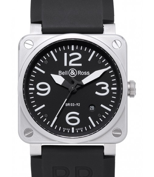 Replica Bell&Ross BR 03-92 Steel BR0392-BL-ST