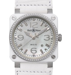 Replica Bell&Ross BR 03-92 White Ceramic BR0392-WH-C-D-SCR