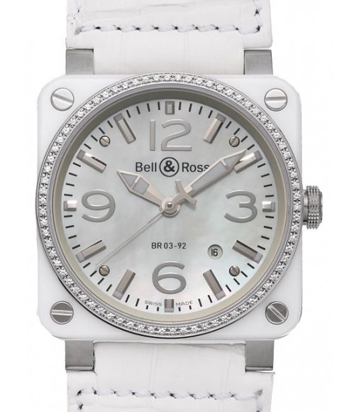 Replica Bell&Ross BR 03-92 White Ceramic BR0392-WH-C-D-SCR