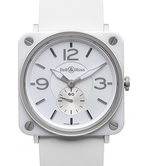 Replica Bell&Ross BR S Quartz White ceramic BRS-WH-CERAMIC-SRB