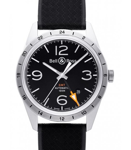 Replica Bell&Ross BR 123 GMT Officer BRV123-BL-GMT/SRB