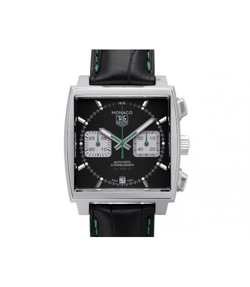 Tag Heuer Monaco McQueen Green Calibre 12 Chronograph Watch Replica CAW2117.FC6271