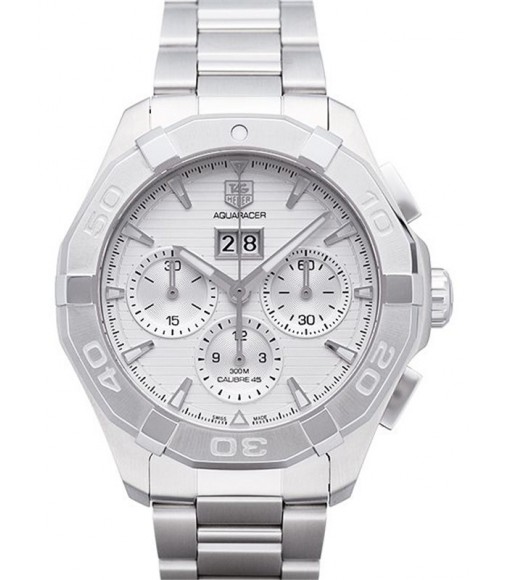 Tag Heuer Aquaracer Automatic Chronograph Silver Dial CAY211Y.BA0926 Replica