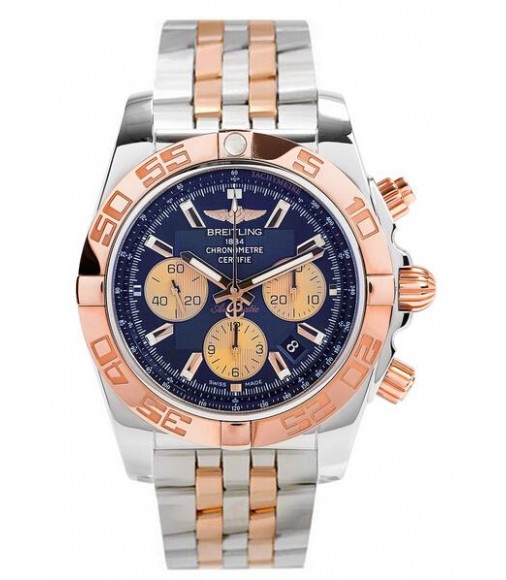 Breitling Chronomat 44 Rose Gold and Steel Watch Replica CB011012/C790-357C