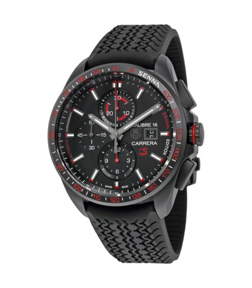 Tag Heuer Carrera Calibre 16 Black Dial Black Rubber CBB2080.FT6042 Replica