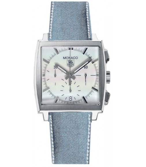Tag Heuer Monaco Chronograph Date Blue Jean Strap Watch Replica CW2119.EB0017
