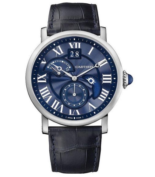 Rotonde de Cartier Second Time Zone Day/Night Blue Heaven Replica