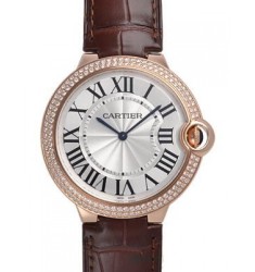 Ballon Bleu de Cartier 40mm Pink Gold Diamond WE902055 Replica