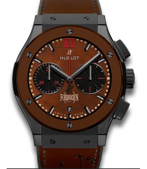 Hublot Classic Fusion Chronograph Black Brown Ceramic 521.CC.0589.VR.OPX14 Replica