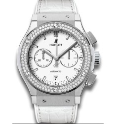 Hublot Classic Fusion Chronograph Titanium White Diamonds Replica