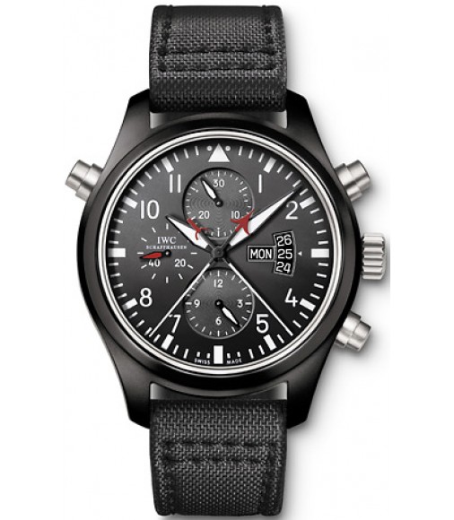 IWC Pilot's Double Chronograph TOP GUN Mens Watch IW379901