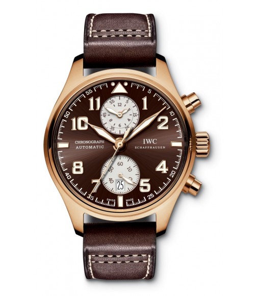 IWC Classic Pilots Chronograph Automatic Edition Antoine de Saint-Exupery Rose Gold watch IW387805