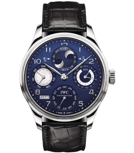 IWC Portuguese Perpetual Calendar Hemisphere Moonphase Mens Watch IW503203