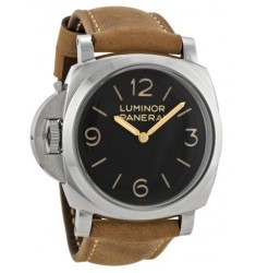 Panerai Luminor 1950 Left-handed 3 Days Acciaio Black Dial Men's 