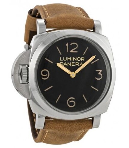 Panerai Luminor 1950 Left-handed 3 Days Acciaio Black Dial Men's 