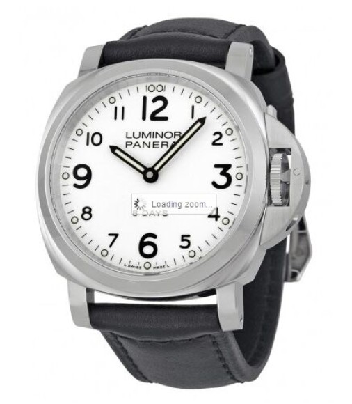 Panerai Luminor Base 8 Days Acciaio Mechanical White Dial Men's 