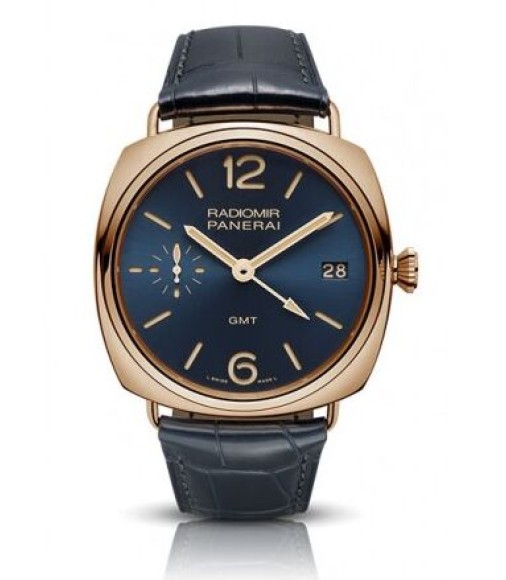 Panerai Radiomir GMT Oro Rosso Blue Dial Men's