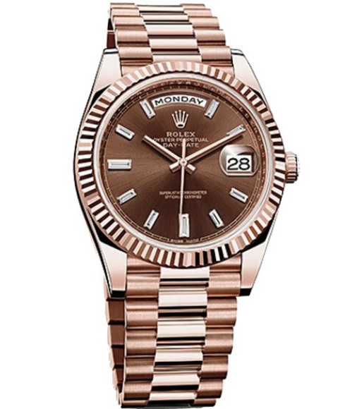 Rolex Oyster Perpetual Day Date 40 228235 Chocolate Dial