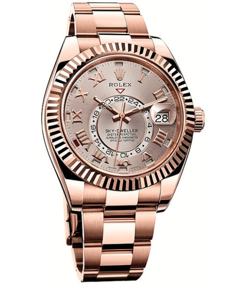 Rolex Sky-Dweller Everose Gold Sundust Dial 326935