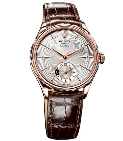 Rolex Cellini Dual Time Everose Gold 50525 sbr