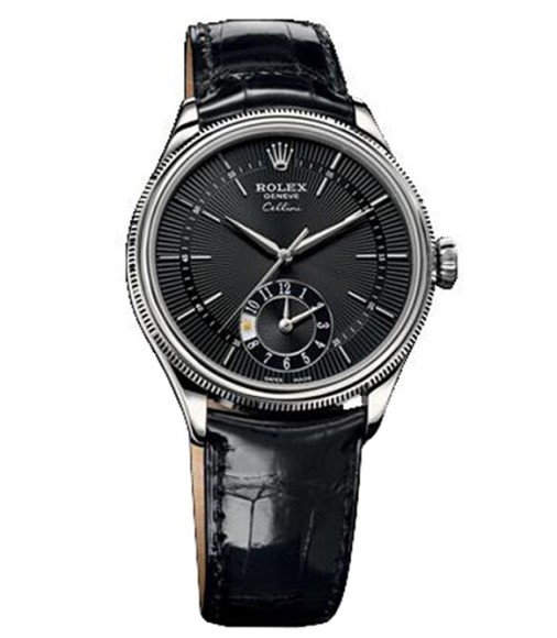 Rolex Cellini Dual Time White Gold 50529 bkbk