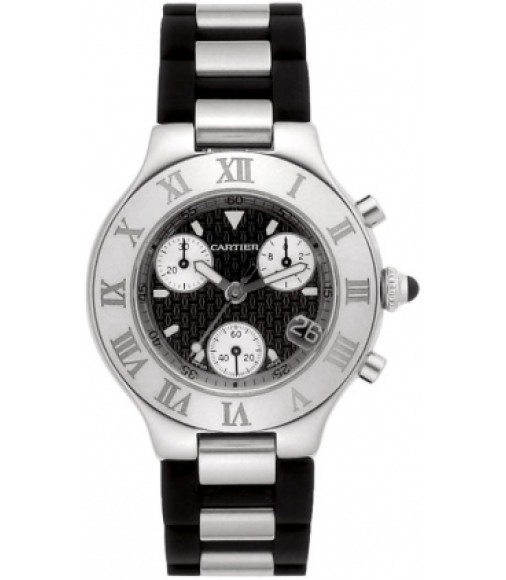 Cartier Must 21 Chronoscaph Mens Watch Replica W10125U2
