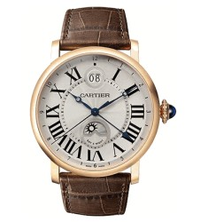 Cartier Rotonde Large Date Second Time Zone Automatic Watch Replica W1556220