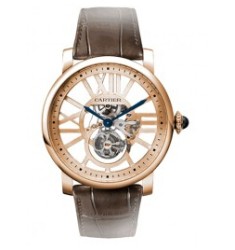 Cartier Rotonde de Cartier Skeleton Flying Tourbillon Watch Replica W1580046