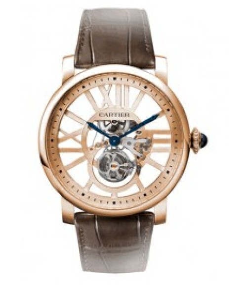 Cartier Rotonde de Cartier Skeleton Flying Tourbillon Watch Replica W1580046
