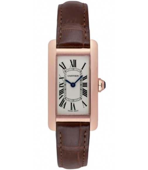 Cartier Tank Americaine Rose Gold Ladies Watch Replica W2607456 