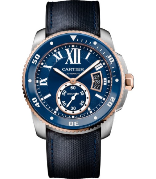 Replica Cartier Calibre De Cartier Diver blue Watch W2CA0008