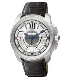 Cartier Calibre De Cartier Central Chronograph 18 kt White Gold Mens Watch Replica W7100005