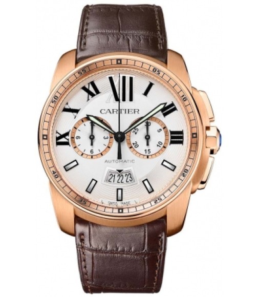 Cartier Calibre De Cartier Chronograph Mens Watch Replica W7100044