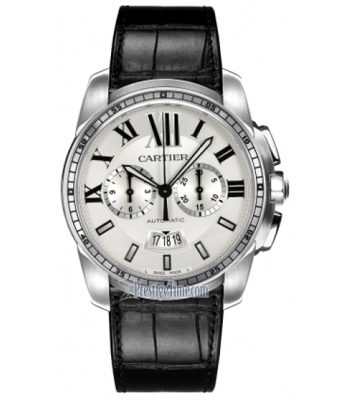 Cartier Calibre De Cartier Chronograph Mens Watch Replica W7100046