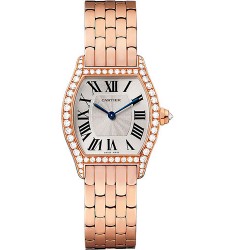 Replica Cartier Tortue Silvered Flinque Dial Ladies Watch WA501010