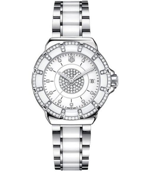 Tag Heuer Formula 1 Steel & Ceramic Diamond Ladies Watch Replica WAH121D.BA0861