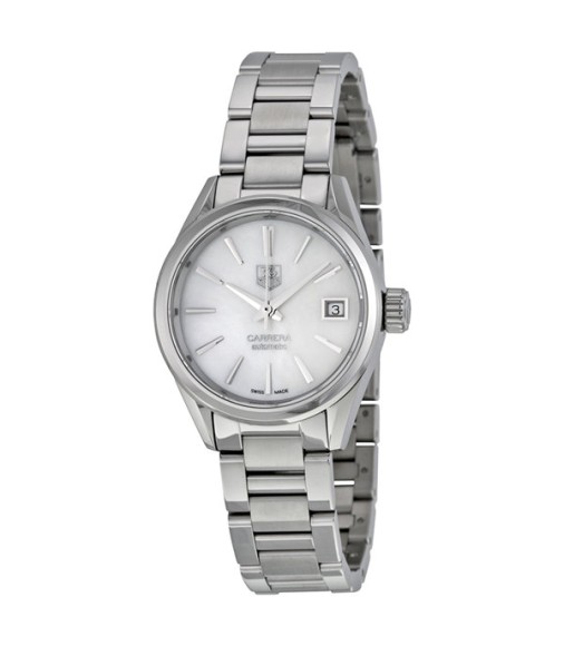 Tag Heuer Carrera Automatic White Mother of Pearl Dial Ladies Watch WAR2411.BA0776 Replica